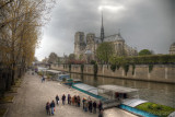 Notre Dame & Seine River In Paris