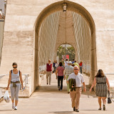 Crossing the bridge, Merida