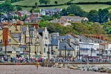 A busy Sidmouth seafront