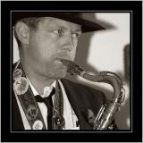 Sax man, Portland, Dorset