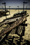 NAZARE pecheurs sur la plage