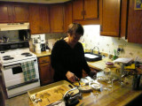 Firing up the creme brulees.JPG