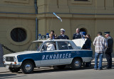 Szeged City Hall, the getaway car
