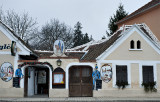 Charming restaurant with a bizarre roof