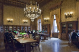 Reading room in wood (palace dining room)