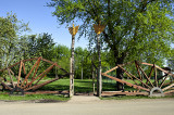 Makovecz-esque park entrance