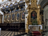 St. Florians Church, choir stalls, altar