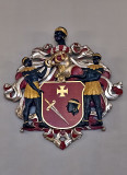 House of Blackheads, St. Maurice coat of arms