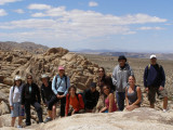 the group on a hike up rattle snake canyon