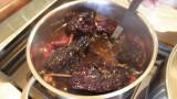 Boiling the chiles