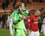 Tremmel Wipes Away A Tear At The Emotion Of His First FA Caup Win