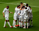 Ash Moonwalks Whilst The Rest of The Squad Celebrate