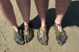 muddy feet