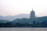 chinese pagoda on west lake
