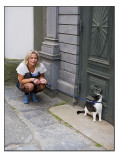 28. Cat on a leash.....