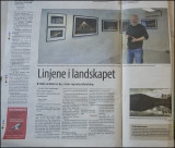 A newspaper article about the exhibition