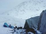 Camp at 13,500 ft. Sierras