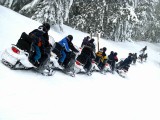  Snowmobile Touring Group Head Toward Sugarloaf.