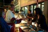 Food stall at the Saturday night Street Party