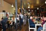 Festival launch crowd at the Mezzanine Cafe