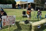 Buskers having fun