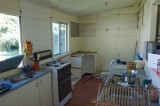 the kitchen starts to disappear