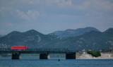 Road/rail bridge across Lake Skadar