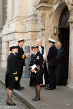 Naval officers at St Pauls, London