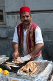 Grilled fish sandwich coming up, Istanbul