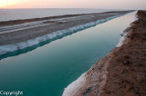 Dusk falls over the saltpans, Rann of Kutch