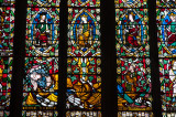 Leadlight window at St Mary's Church, Shrewsbury