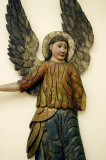 Polychrome angel displayed at the Russian Museum