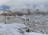 Snowy Sedona Buttes
