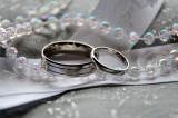 Silver Wedding Rings with Beads