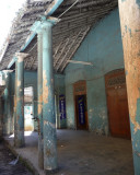 Colonnade of old building