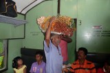 Snack seller; between Colombo and Kandy