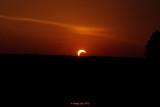 Solar Eclipse at Sunset