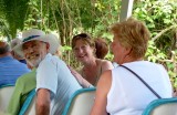 Bryan & Lynda aboard the mawamba boat as we set out through the jungle....