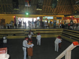 Traditional dancing inside the market/terminal