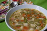 Vegetable Soup with Orecchiette and Dill