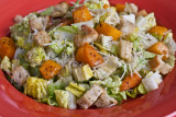 Caesar Salad with Roasted Butternut Squash and Croutons