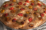 Focaccia with Potatoes, Cherry Tomatoes and Rosemary