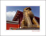 <font size=3><i>A Bronze Lion Guarding  a Temple