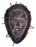 Vove (language B305 of the Tsogo group) Muhunzu mask. Height, 30 cm. Massif du Chaillu, South Central Gabon.