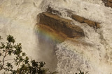 Athabasca Falls with rainbow