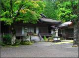 <p> Quiet temple in Koya-san </p>