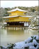 <p> The Golden Pavilion in the snow - Kyoto </p>