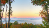FALL SUNRISE OVER THE MILLS RIVER VALLEY  -  AN HDR IMAGE