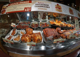 MEAT COUNTER AT THE FRESH MARKET GROCERY  -  SONY 16mm f/2.8 LENS WITH MATCHING SONY FISHEYE CONVERTER  -  ISO 1600