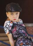 GRANDDAUGHTER KATIE, DOING HER MODEL ROUTINE  -  TAKEN WITH A SONY 50mm F/1.8 E-MOUNT LENS